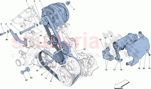 Part Diagram for Ferrari 325298