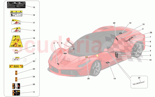 Part Diagram for Ferrari 305909
