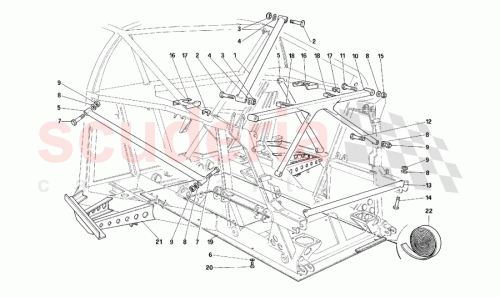 Part Diagram for Ferrari 62383900