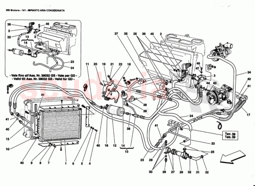 Part Diagram for Ferrari 65230500