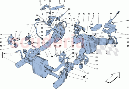 Part Diagram for Ferrari 305308