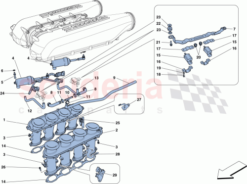 Part Diagram for Ferrari 305954