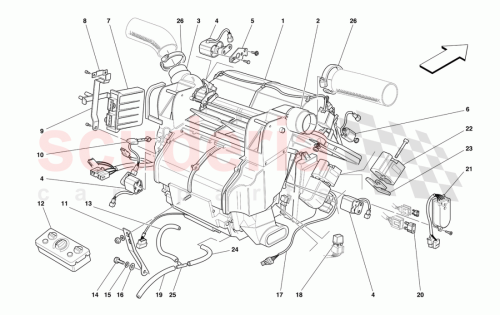 Part Diagram for Ferrari 65191800