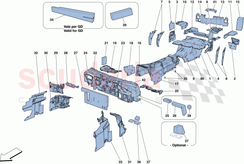 Part Diagram for Ferrari 88356700