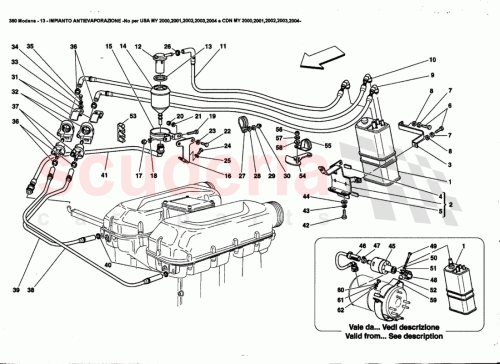 Part Diagram for Ferrari 180375