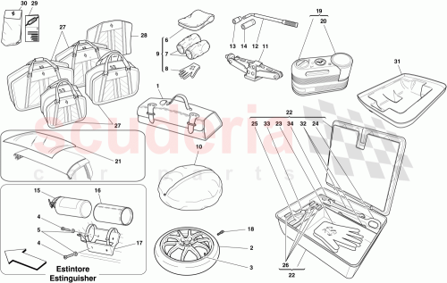 Part Diagram for Ferrari 69700100