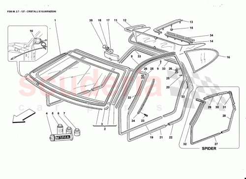 Part Diagram for Ferrari 64426800