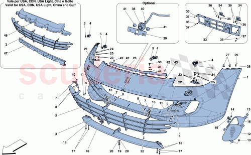 Part Diagram for Ferrari 89035300