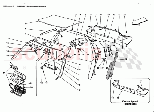 Part Diagram for Ferrari 657220