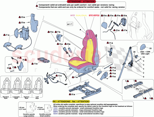Part Diagram for Ferrari 85383200