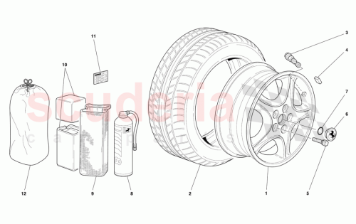 Part Diagram for Ferrari 172664