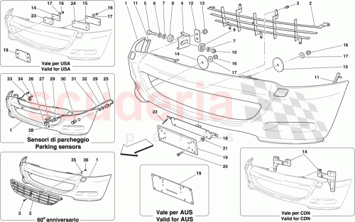 Part Diagram for Ferrari 67080800