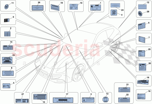 Part Diagram for Ferrari 311852