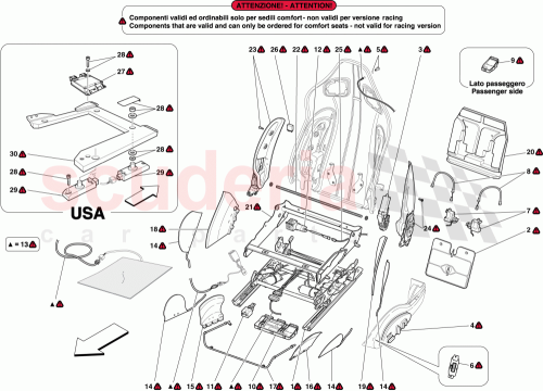 Part Diagram for Ferrari 66172100