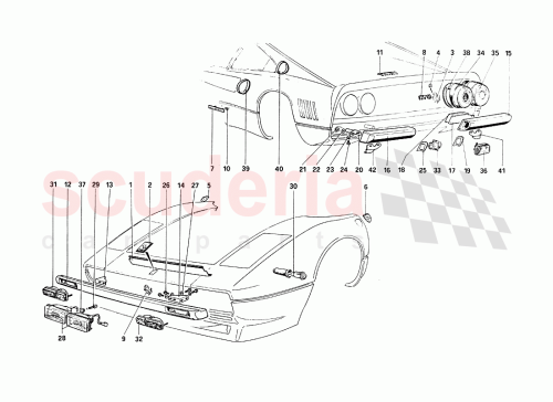 Part Diagram for Ferrari 61650600