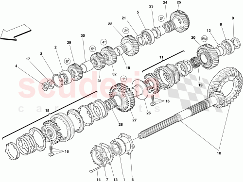Part Diagram for Ferrari 227319