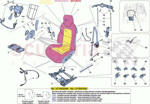 Part Diagram for Ferrari 86534200
