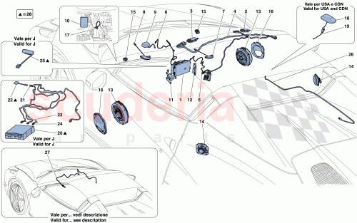 Part Diagram for Ferrari 304657