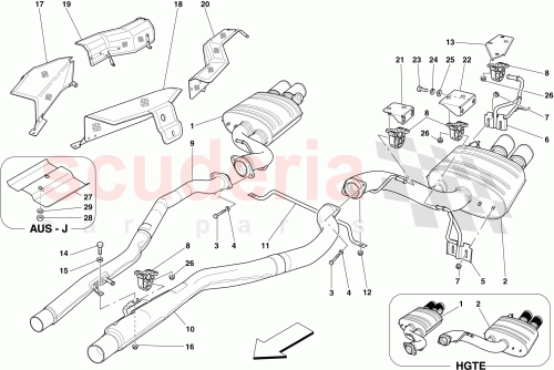 Part Diagram for Ferrari 257950