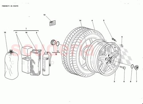 Part Diagram for Ferrari 171233