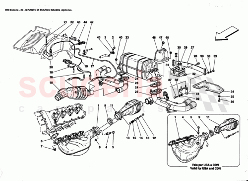 Part Diagram for Ferrari 195811
