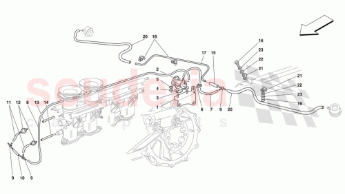 Part Diagram for Ferrari 167172