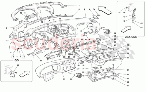 Part Diagram for Ferrari 61524300