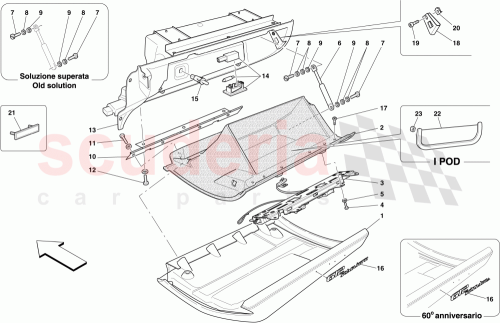 Part Diagram for Ferrari 66851900