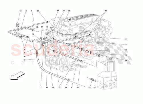 Part Diagram for Ferrari 124790