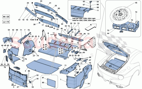 Part Diagram for Ferrari 85447000