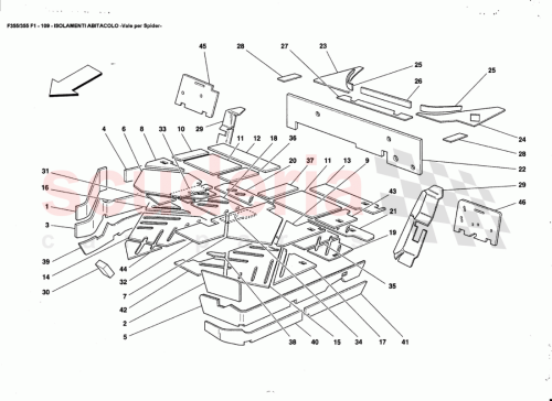 Part Diagram for Ferrari 65053100