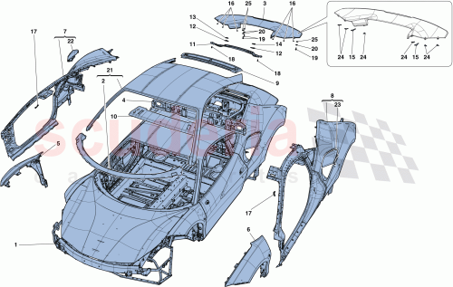 Part Diagram for Ferrari 87472400