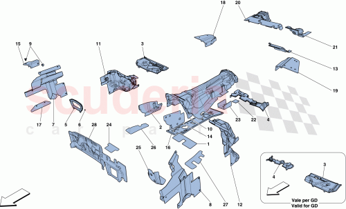 Part Diagram for Ferrari 87343200