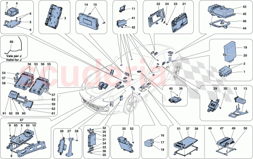 Part Diagram for Ferrari 315385