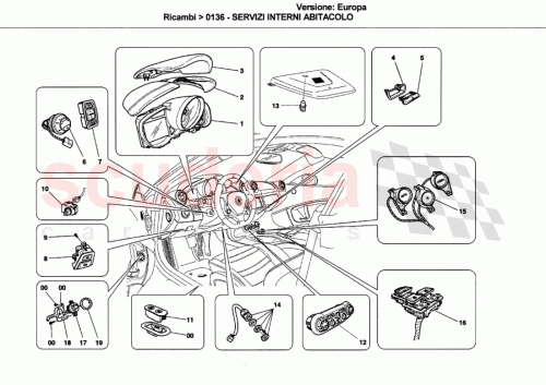 Part Diagram for Ferrari 820259