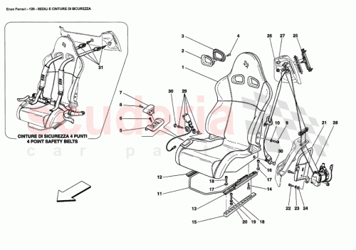 Part Diagram for Ferrari 67650100