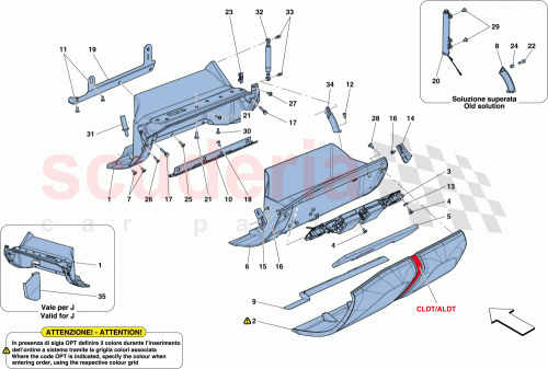 Part Diagram for Ferrari 89014700