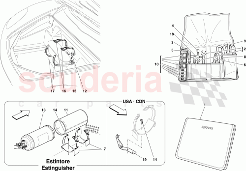 Part Diagram for Ferrari 81075400