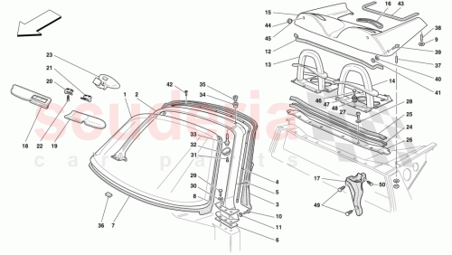 Part Diagram for Ferrari 64976600