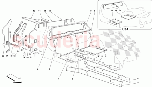Part Diagram for Ferrari 64917200