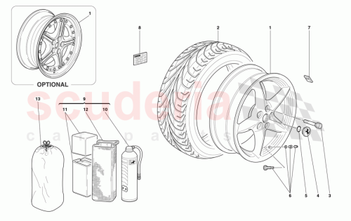 Part Diagram for Ferrari 176587