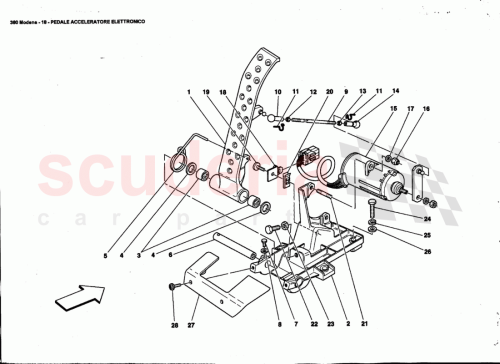 Part Diagram for Ferrari 65711900