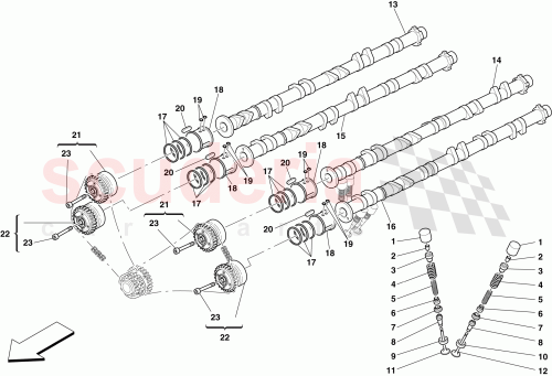 Part Diagram for Ferrari 224701