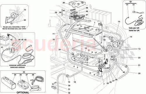 Part Diagram for Ferrari 191509