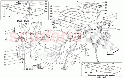 Part Diagram for Ferrari 65414200