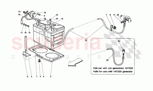 Part Diagram for Ferrari 198398