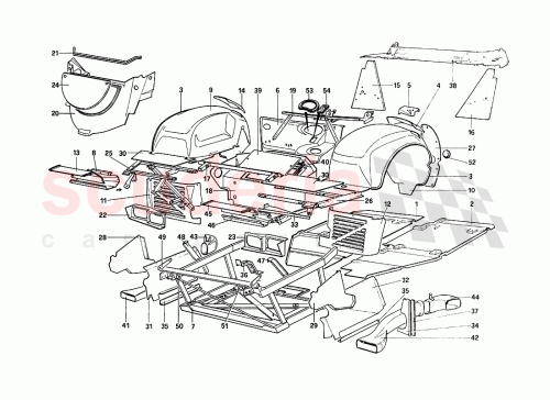 Part Diagram for Ferrari 61722900
