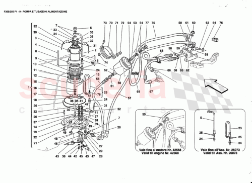 Part Diagram for Ferrari 174905
