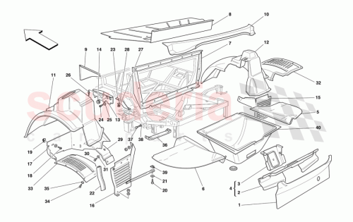 Part Diagram for Ferrari 64337800