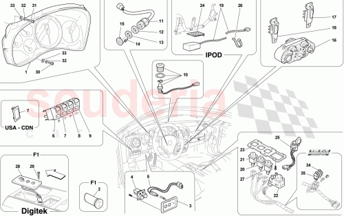 Part Diagram for Ferrari 245053